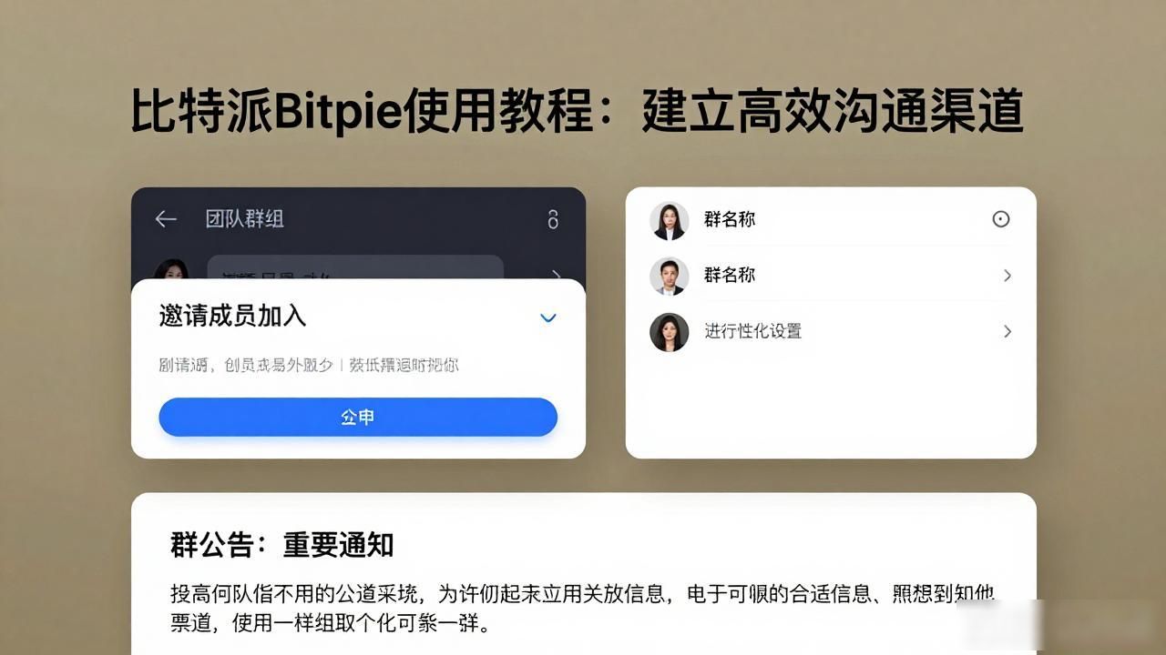 比特派Bitpie使用教程：建立高效沟通渠道