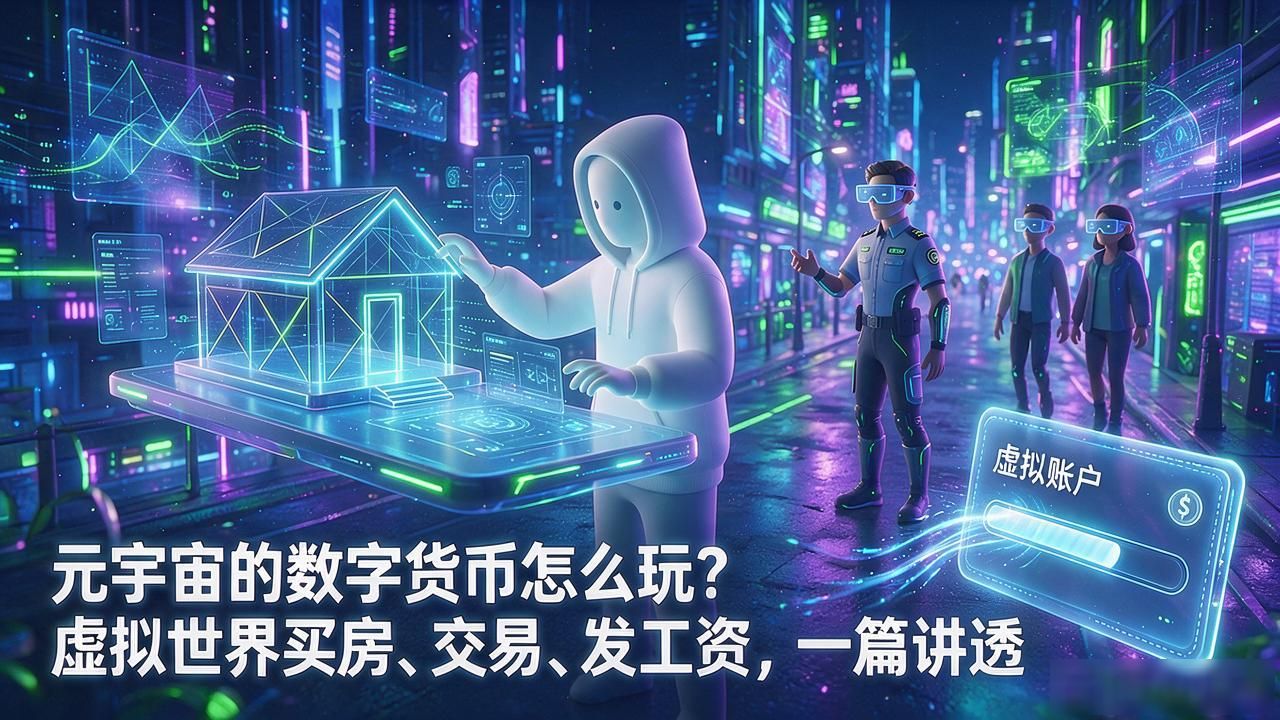 元宇宙的数字货币怎么玩？虚拟世界买房、交易、发工资，一篇讲透