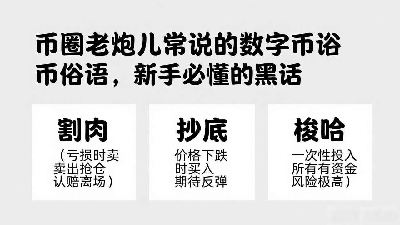 币圈老炮儿常说的数字货币俗语，新手必懂的黑话大全