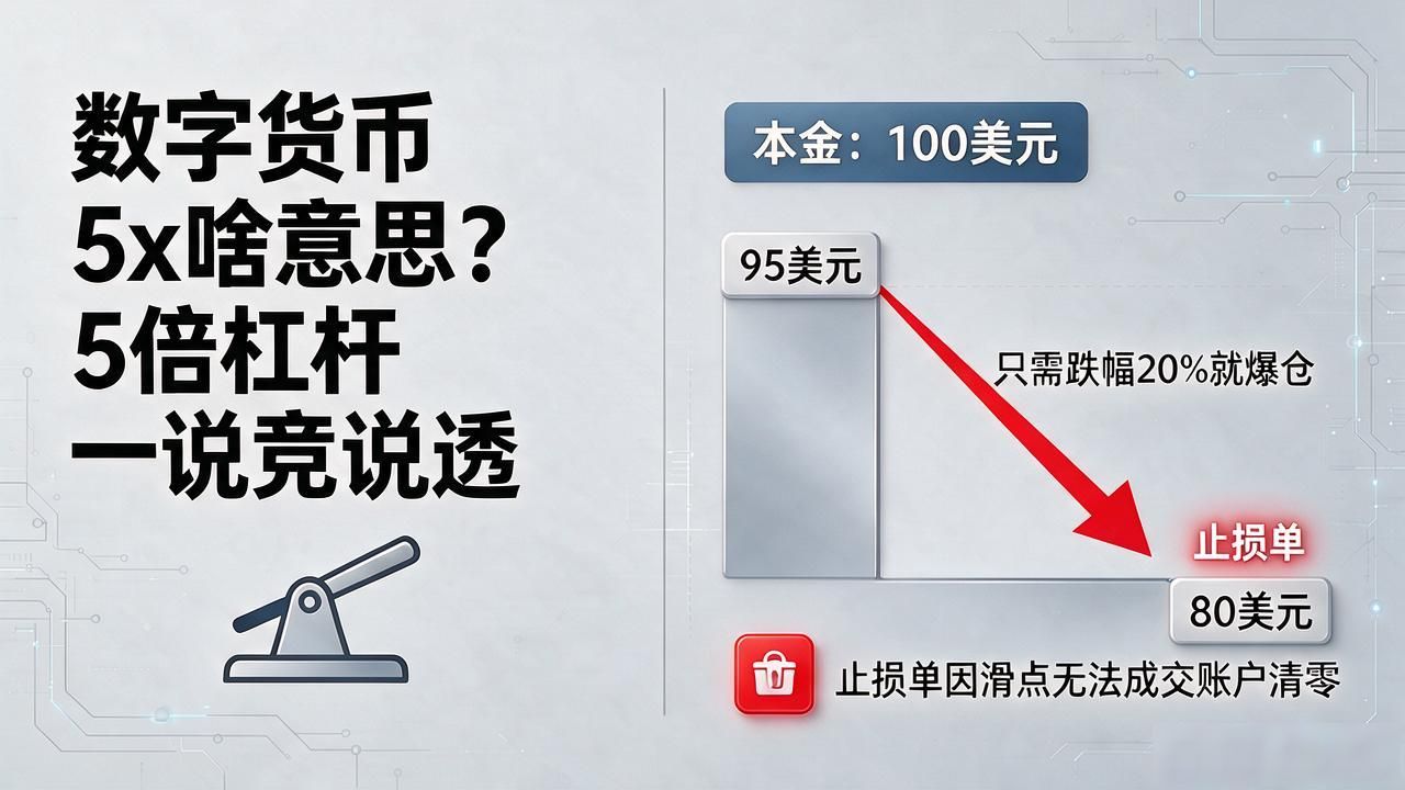 数字货币5x啥意思？5倍杠杆一句话说透