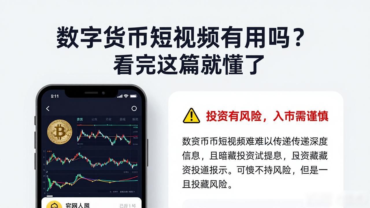数字货币短视频有用吗?看完这篇就懂了