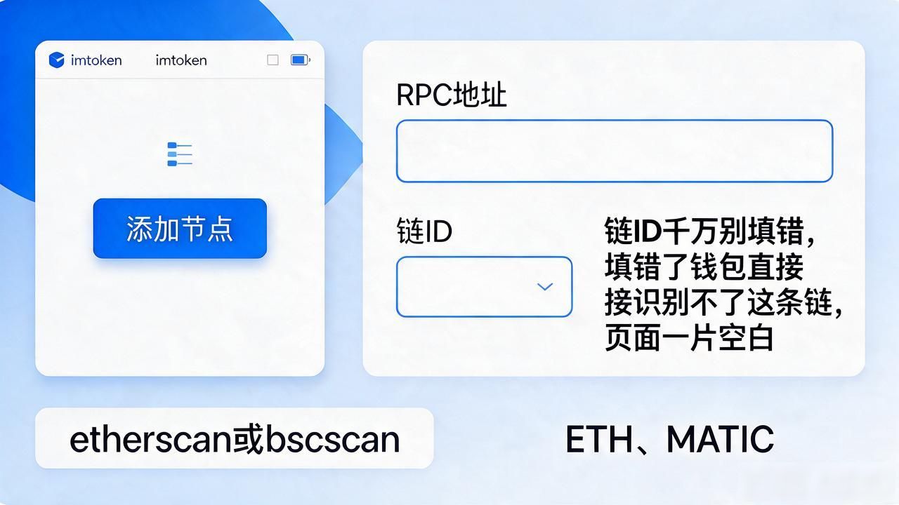 imtoken添加节点设置，RPC地址和链ID到底怎么填