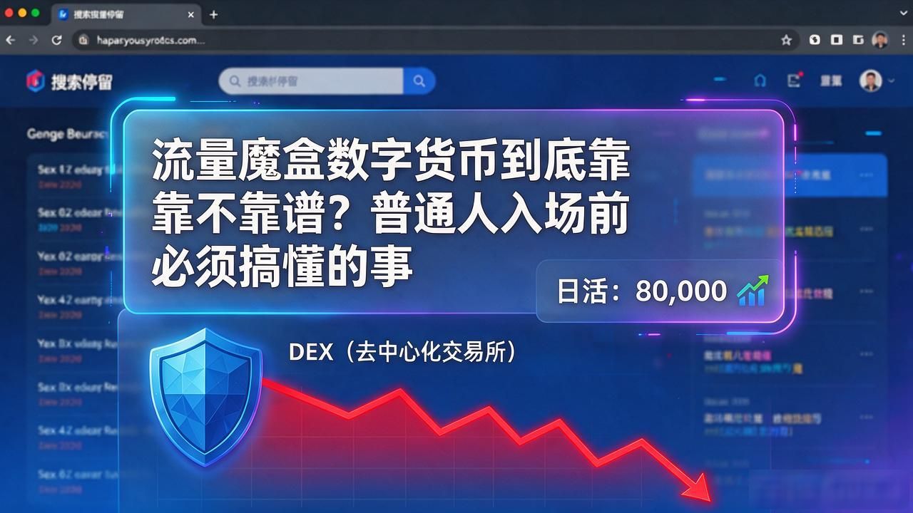 流量魔盒数字货币到底靠不靠谱？普通人入场前必须搞懂的事