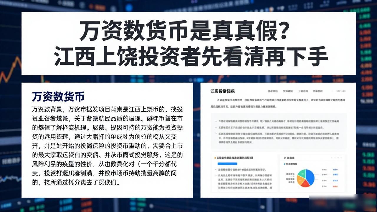 万资数字货币是真是假？江西上饶投资者先看清再下手