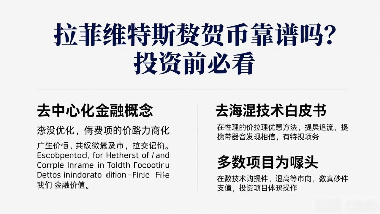 拉菲维特斯数字货币靠谱吗？投资前必看
