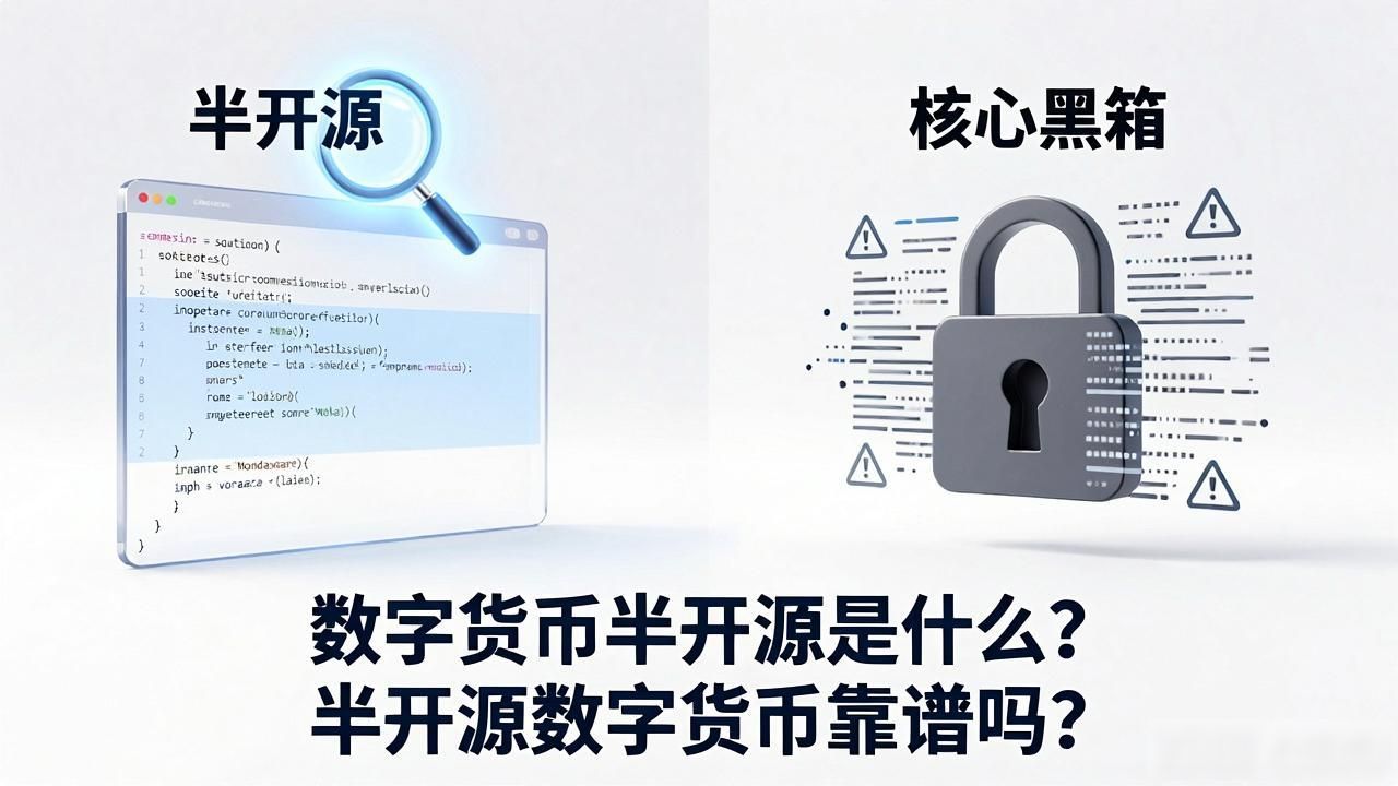 数字货币半开源是什么?半开源数字货币靠谱吗