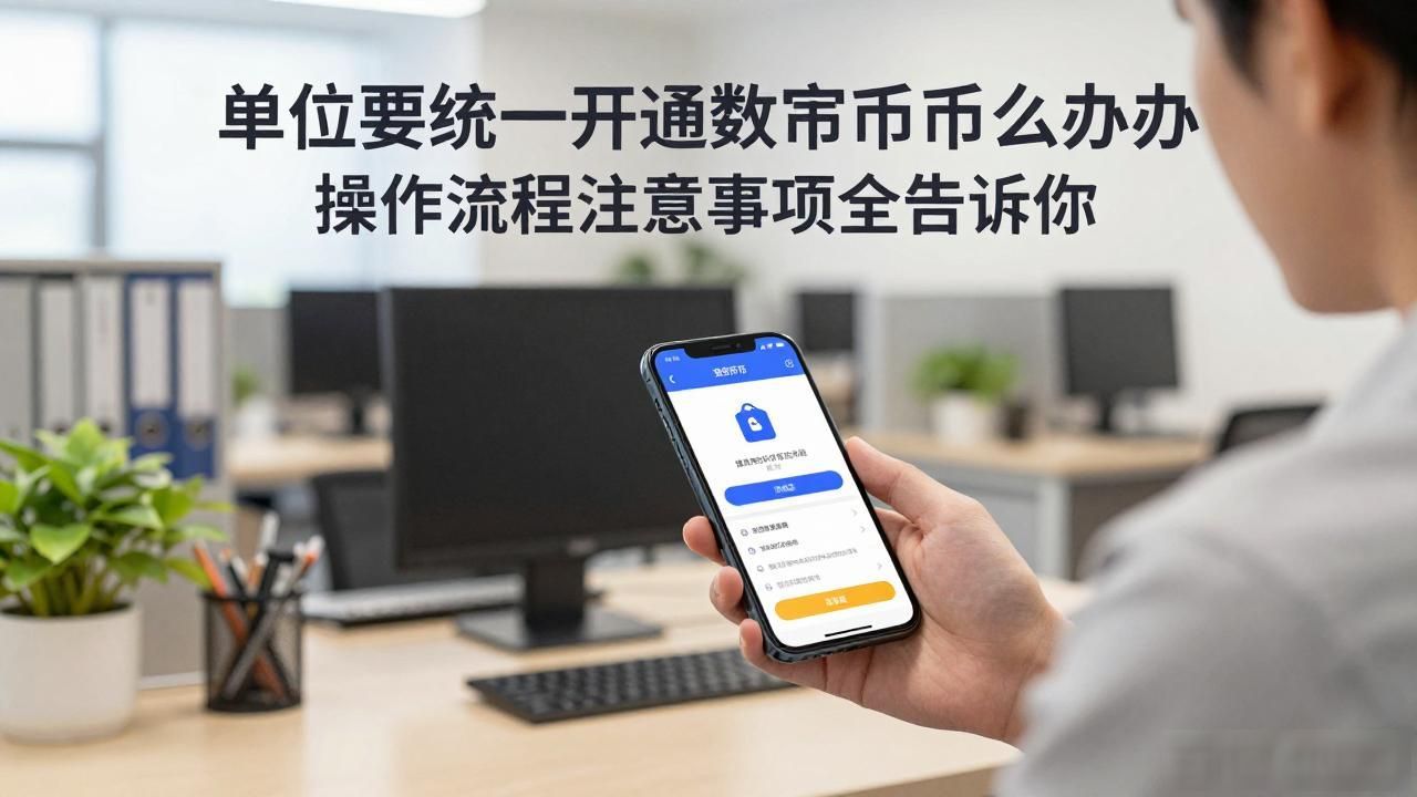 单位要统一开通数字货币怎么办 操作流程注意事项全告诉你