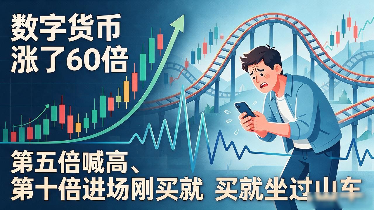 数字货币涨了60倍，60倍暴涨背后，普通人现在还能不能上车