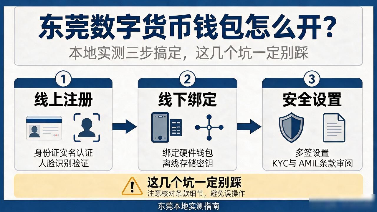 东莞数字货币钱包怎么开？本地实测三步搞定，这几个坑一定别踩