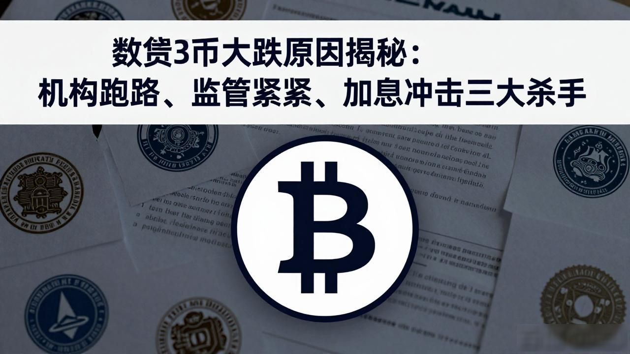 数字货币大跌原因揭秘：机构跑路、监管收紧、加息冲击三大杀手