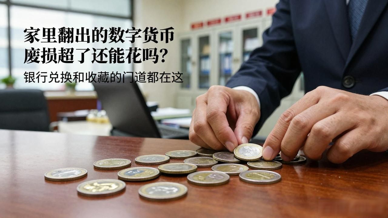 家里翻出来的数字货币磨损超了还能花吗？银行兑换和收藏的门道都在这