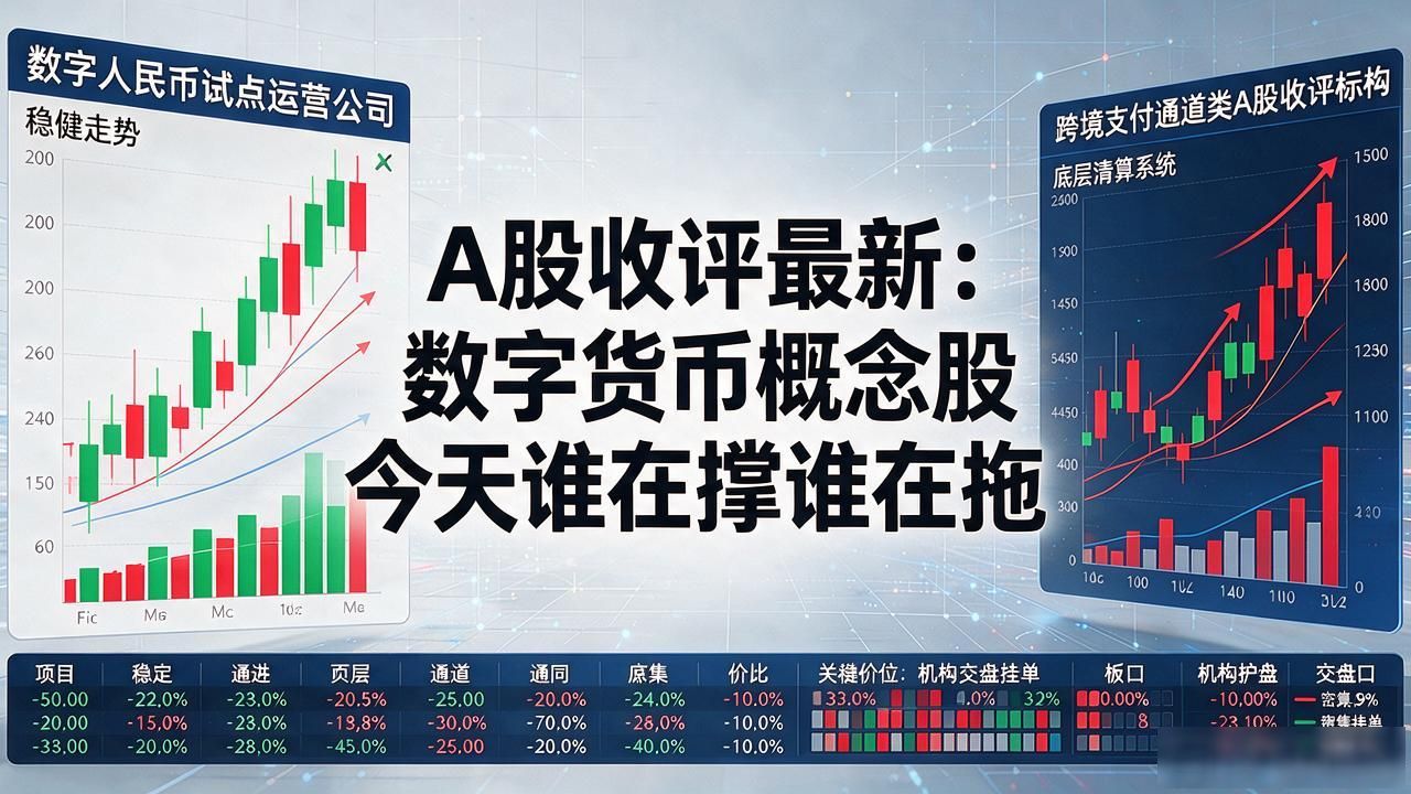 A股收评最新：数字货币概念股今天谁在撑谁在拖，看完心里有数