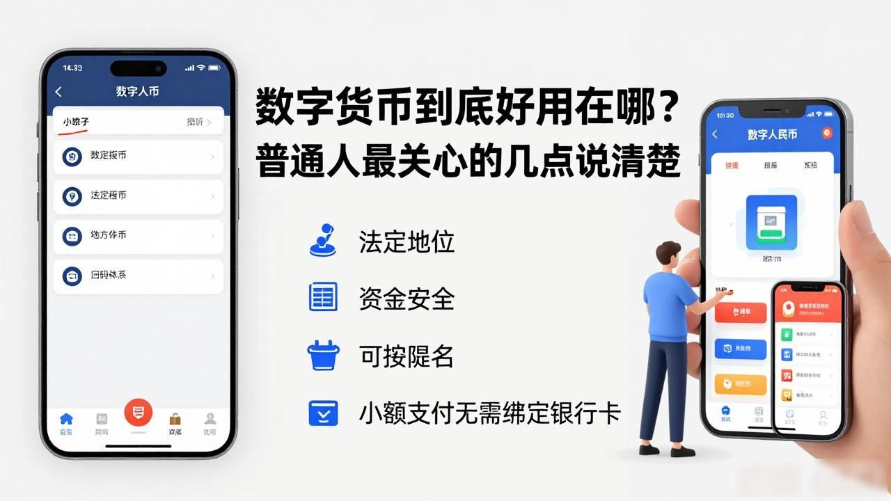 数字货币到底好用在哪？普通人最关心的几点说清楚