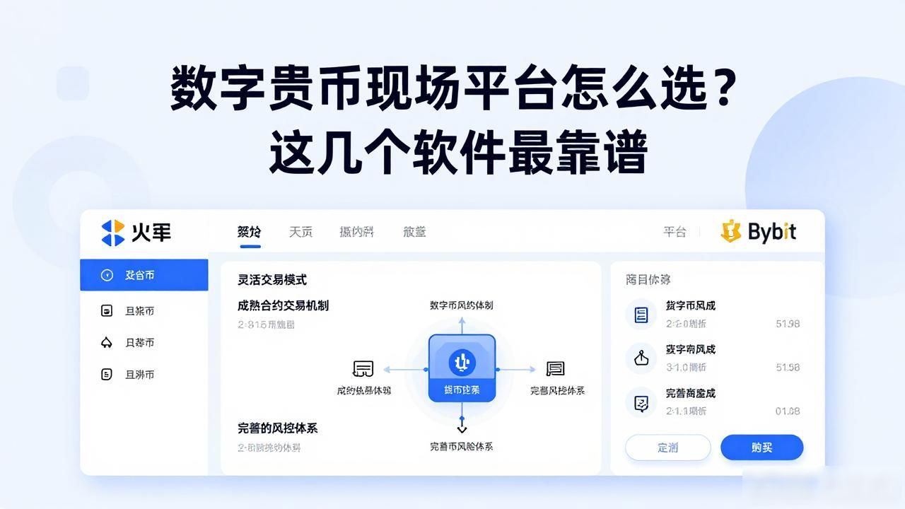 数字货币交易平台怎么选？这几个软件最靠谱