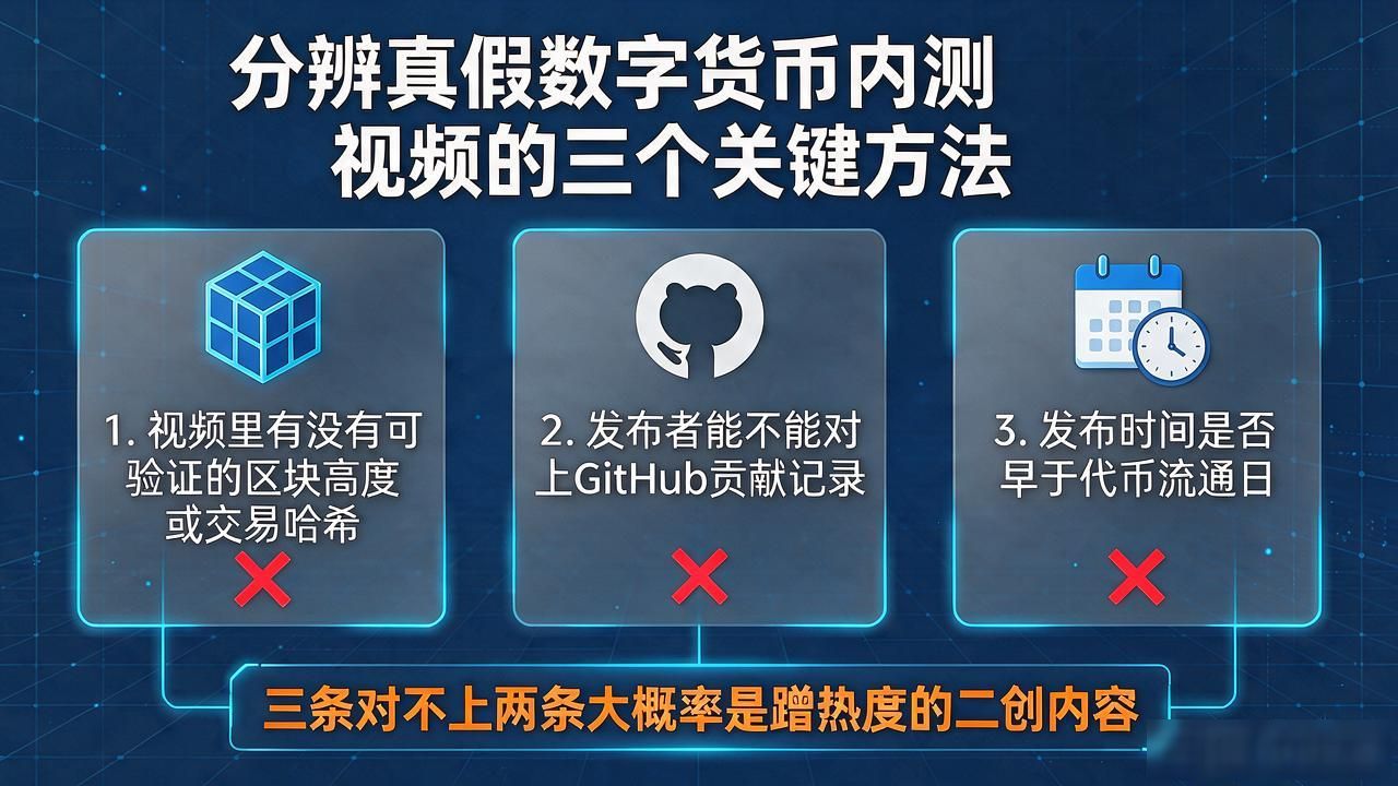 找数字货币内测视频，普通人别被割韭菜，看这几个渠道就够