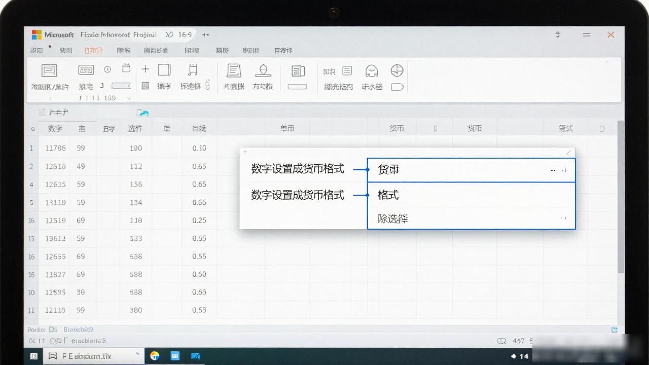Excel怎么把数字设置成货币格式？详细教程