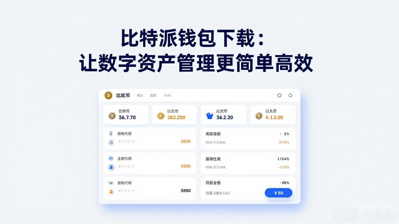 比特派钱包下载：让数字资产管理更简单高效