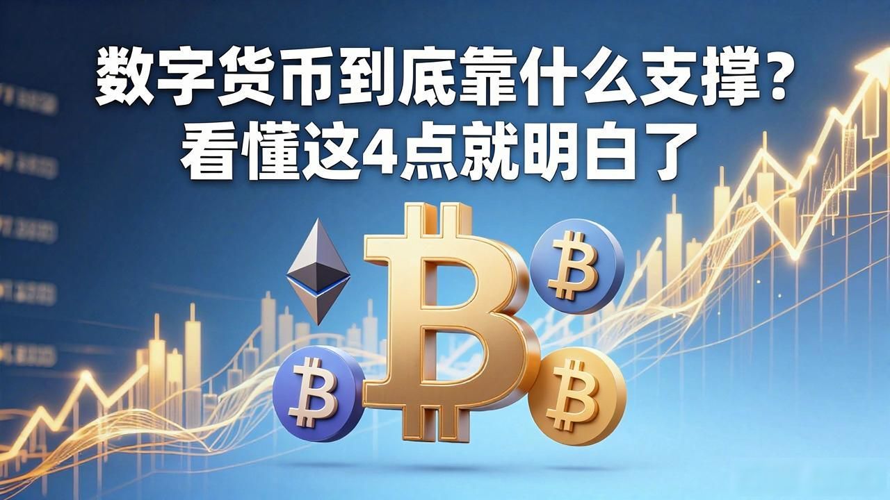 数字货币到底靠什么支撑？看懂这4点就明白了
