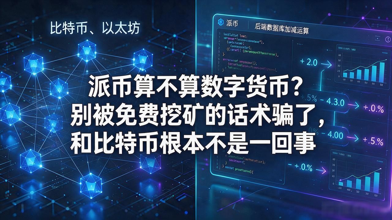 派币算不算数字货币?别被免费挖矿的话术骗了,和比特币根本不是一回事