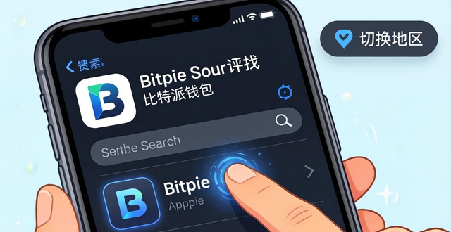 应用商店搜不到比特派？输入英文名Bitpie切换地区就能找到