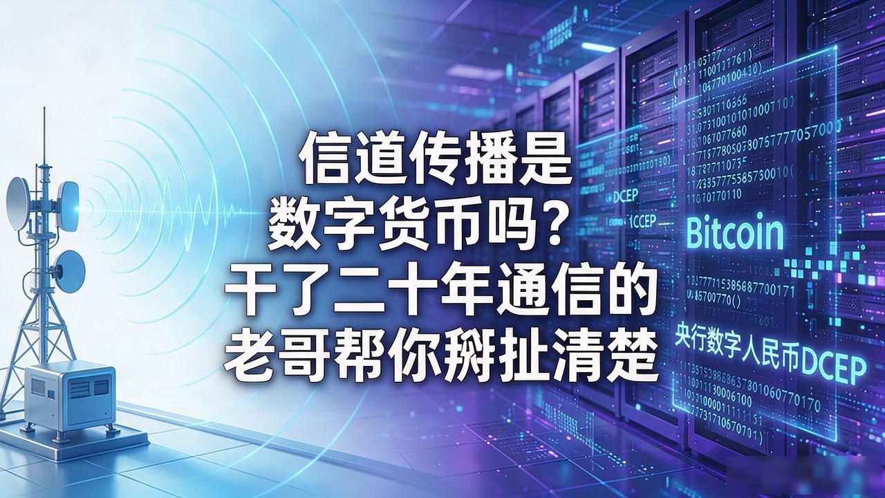 信道传播是数字货币吗?干了二十年通信的老哥帮你掰扯清楚