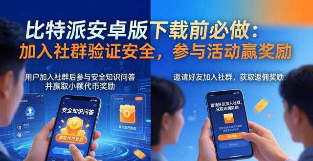 比特派安卓版下载前必做:加入社群验证安全,参与活动赢奖励
