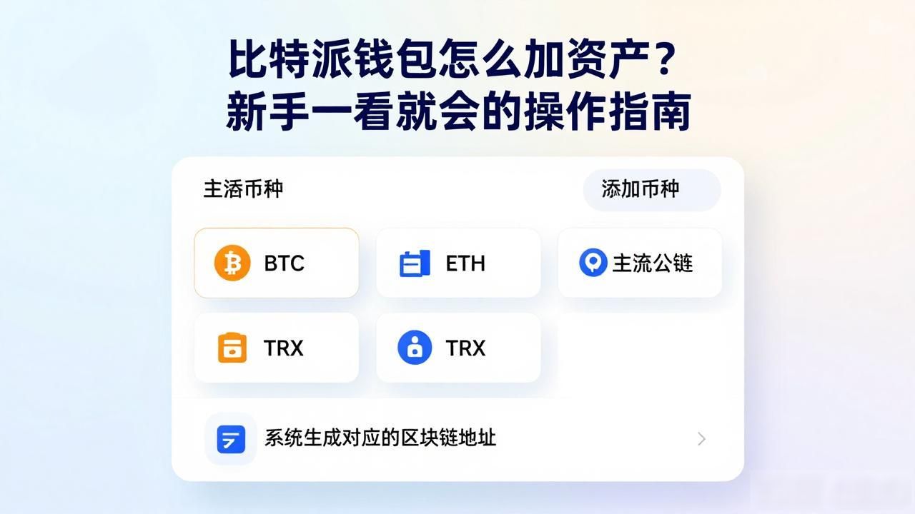 比特派钱包怎么加资产?新手一看就会的操作指南