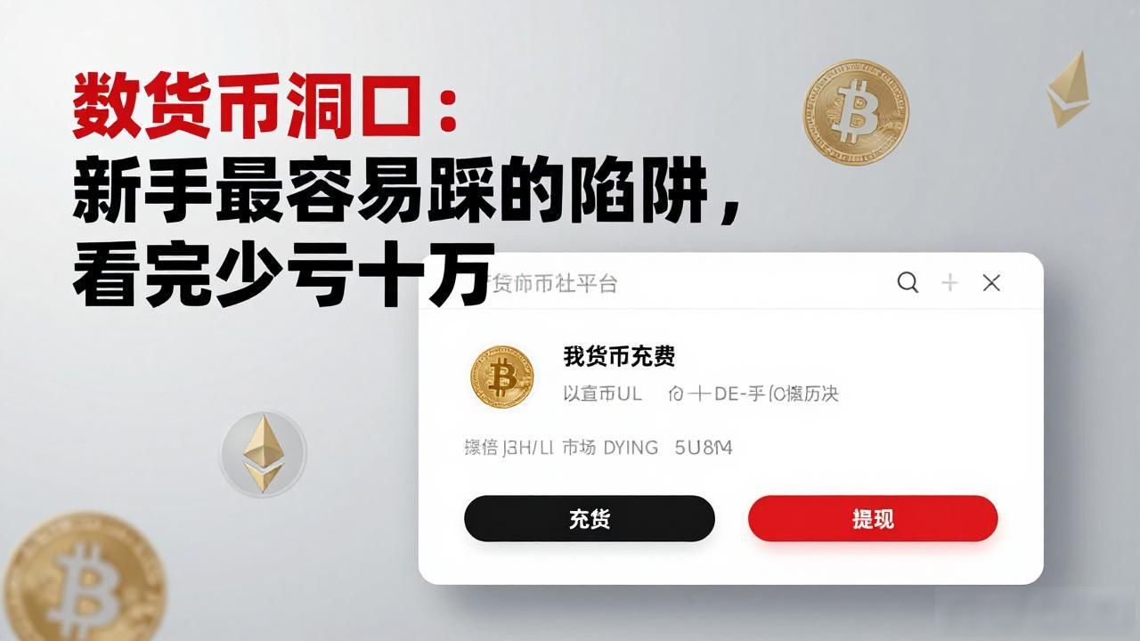 数字货币洞口:新手最容易踩的陷阱,看完少亏十万