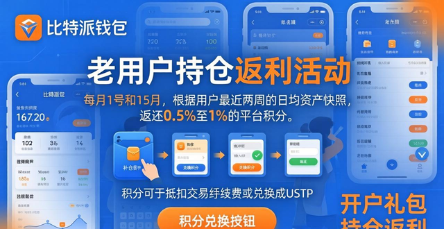 比特派钱包新老用户福利盘点 开户礼包持仓返利这样领