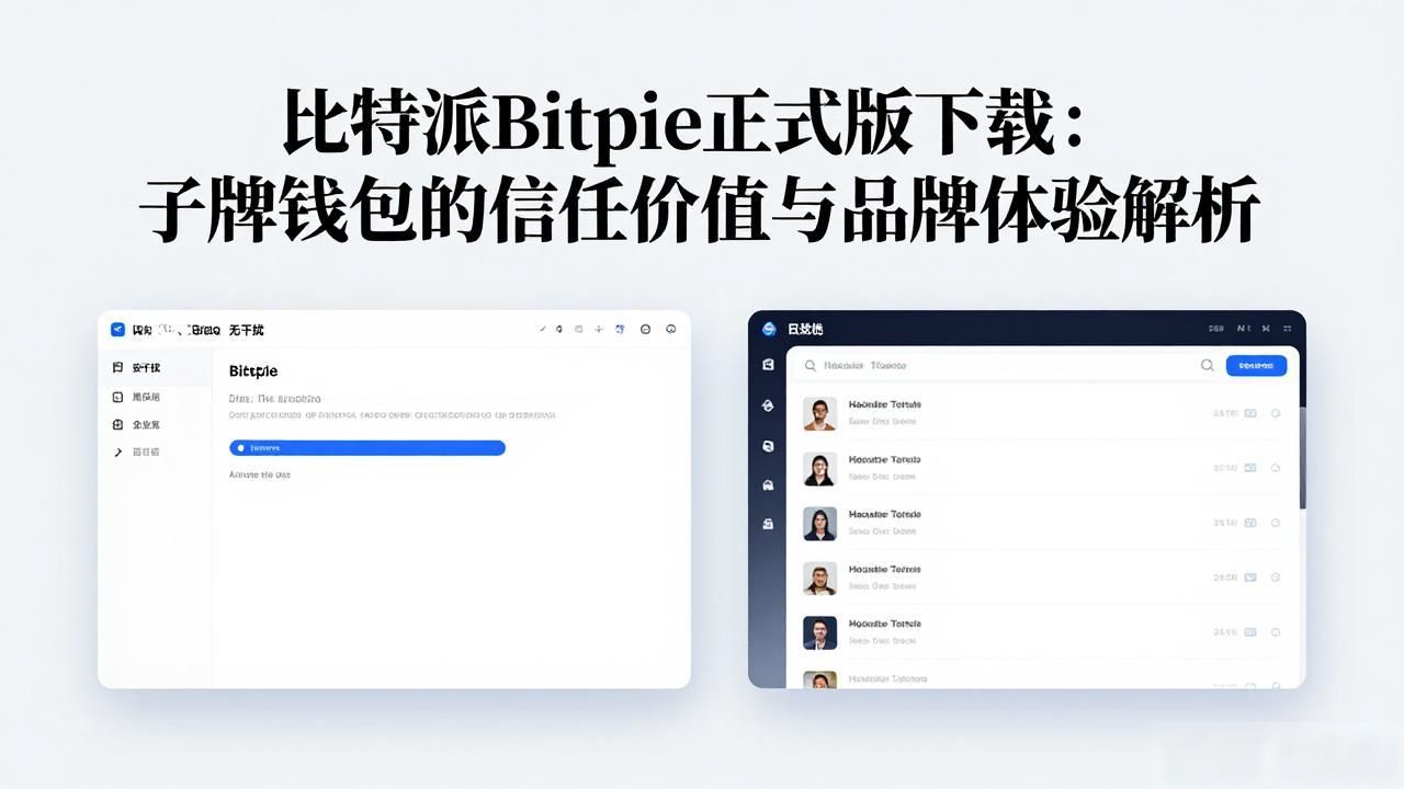 比特派Bitpie正式版下载：老牌钱包的信任价值与品牌体验解析