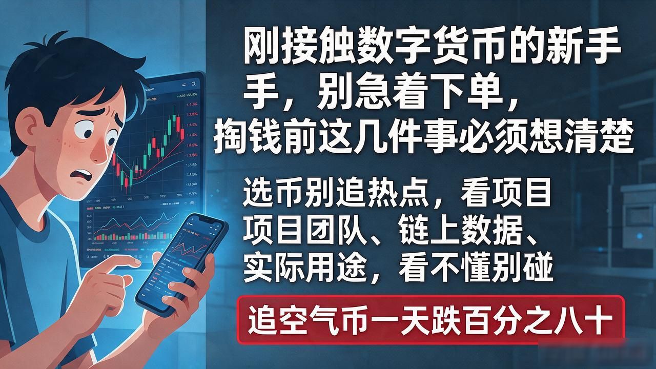 刚接触数字货币的新手，别急着下单，掏钱前这几件事必须想清楚