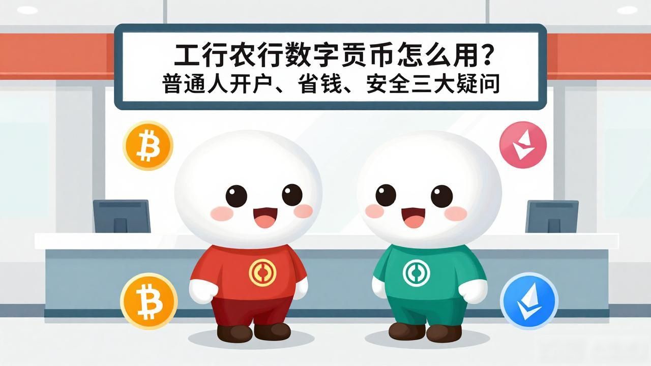 工行农行数字货币怎么用?普通人开户、省钱、安全三大疑问