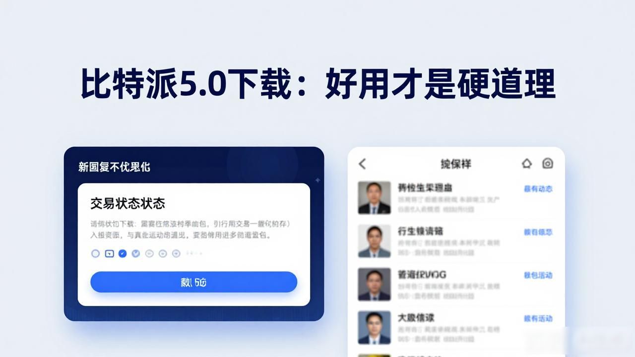 比特派5.0下载：好用才是硬道理
