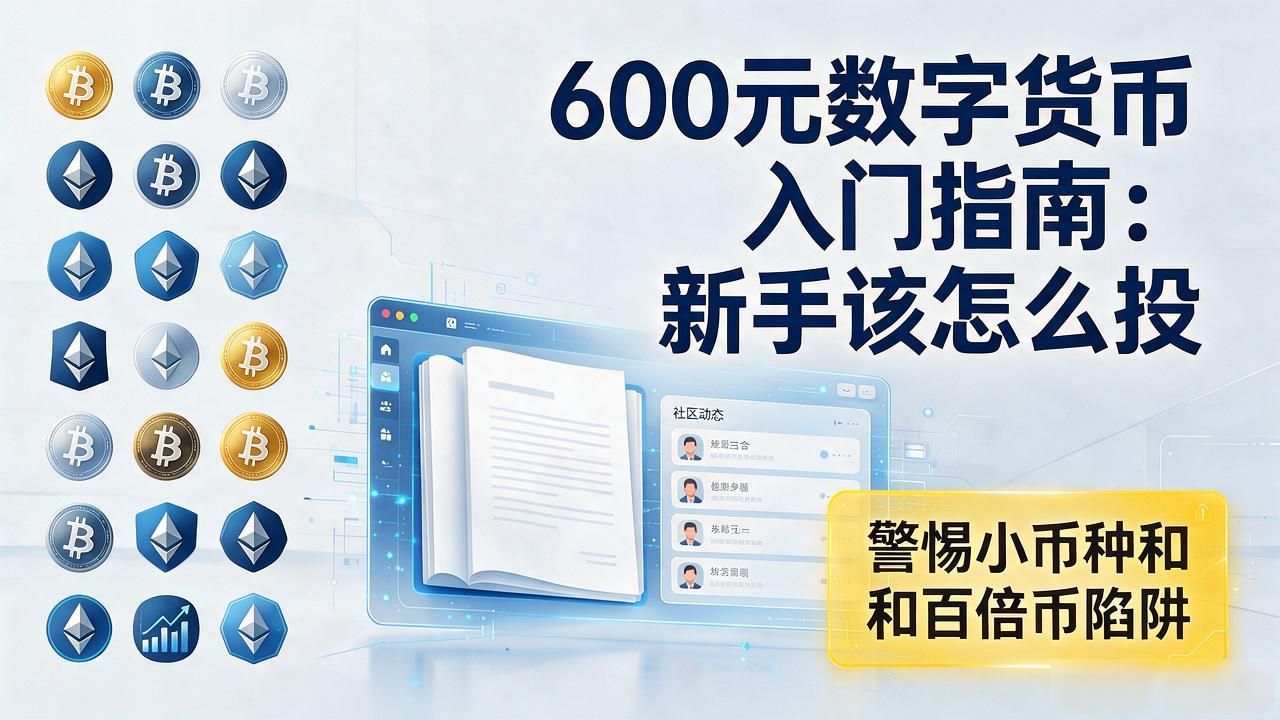 600元数字货币入门指南：新手该怎么投