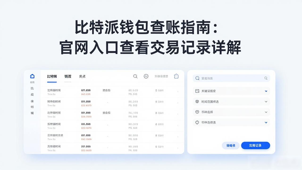 比特派钱包查账指南:官网入口查看交易记录详解