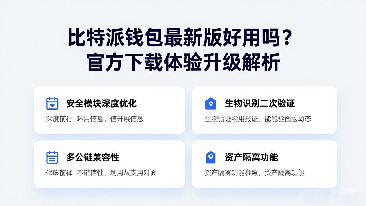 比特派钱包最新版好用吗？官方下载体验升级解析
