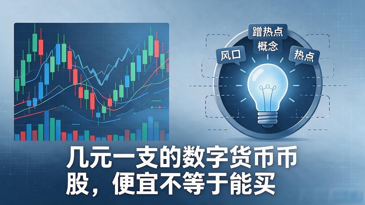 几元一支的数字货币股,便宜不等于能买