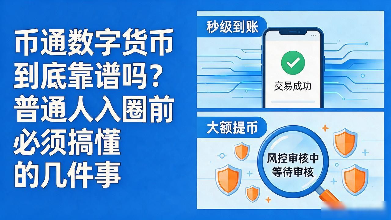 币通数字货币到底靠谱吗？普通人入圈前必须搞懂的几件事