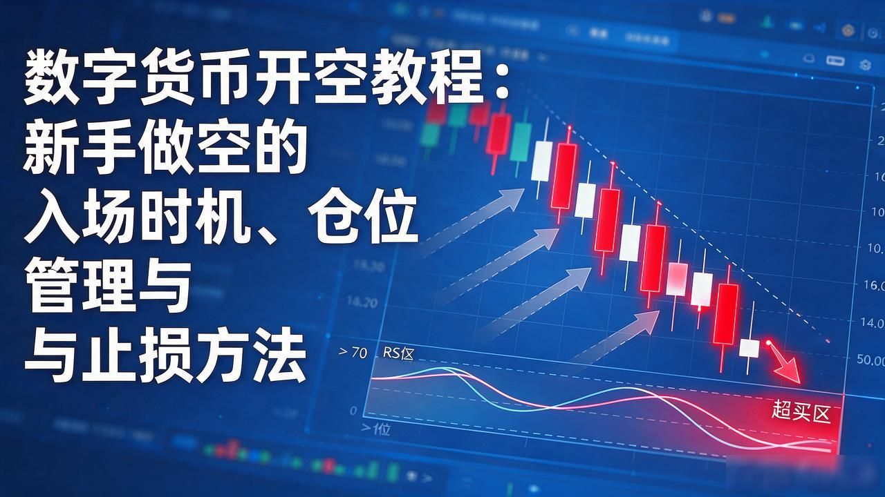 数字货币开空教程：新手做空的入场时机、仓位管理与止损方法