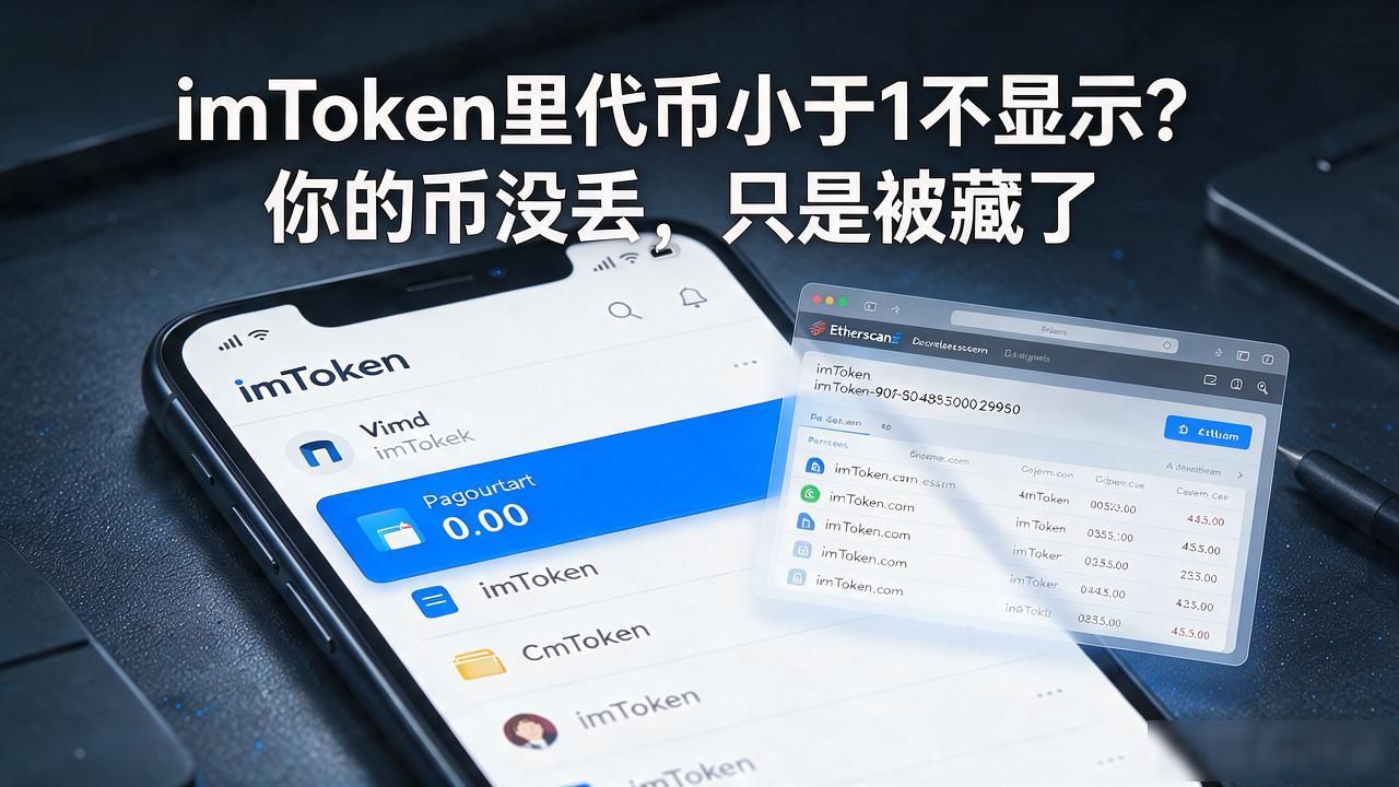 imToken里代币小于1不显示？你的币没丢，只是被藏了