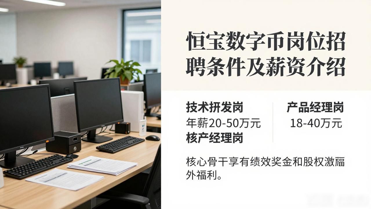 恒宝数字货币岗位招聘条件及薪资介绍