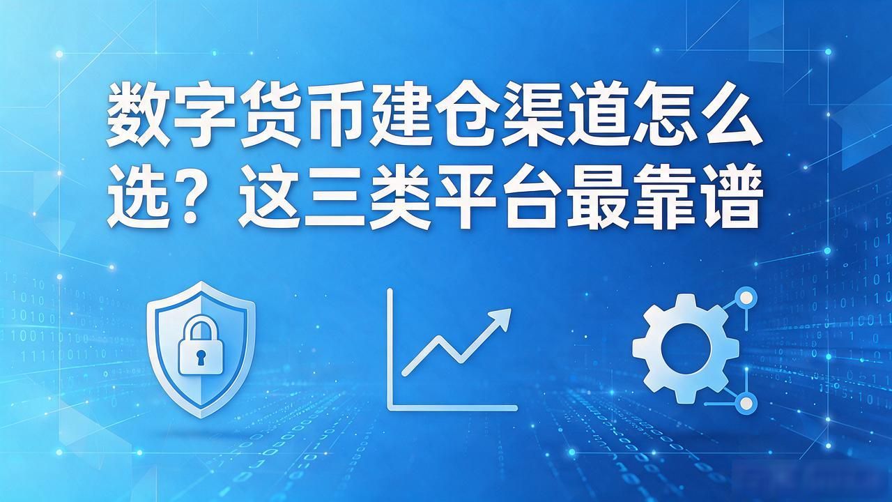 数字货币建仓渠道怎么选？这三类平台最靠谱