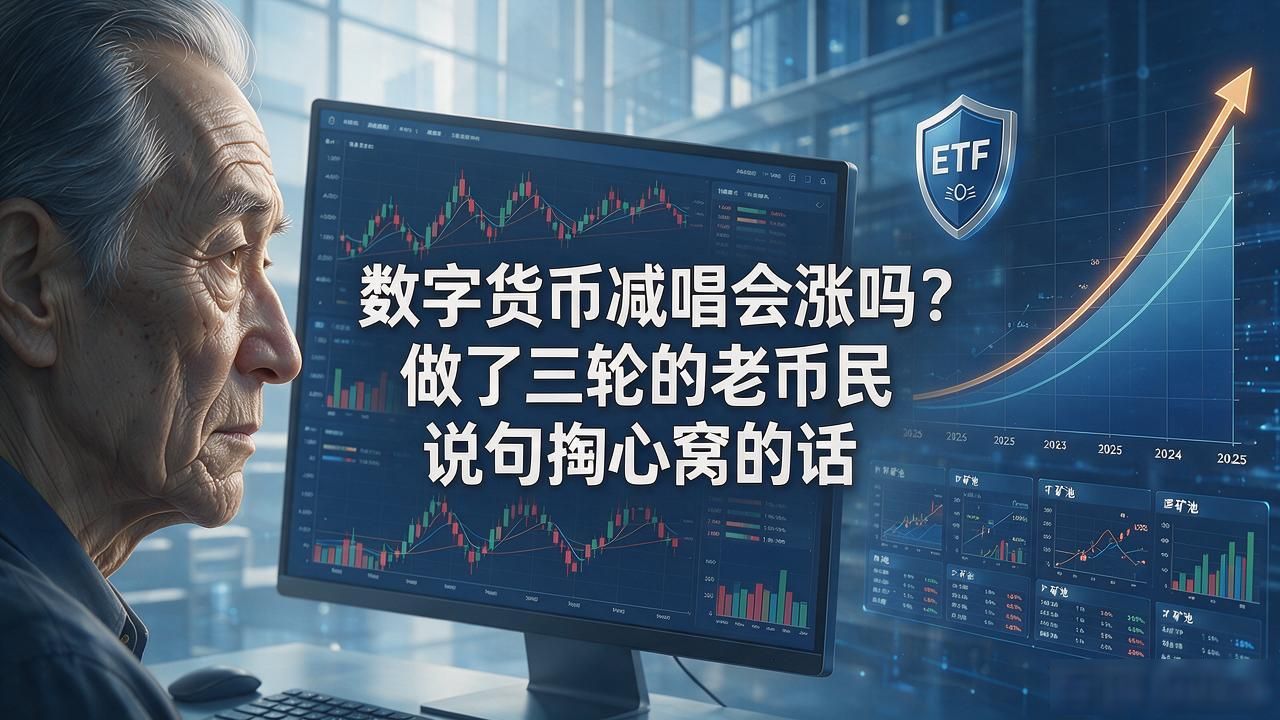 数字货币减半会涨吗？做了三轮的老币民说句掏心窝的话