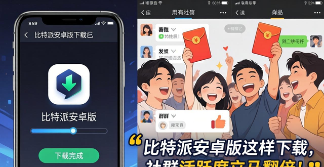 比特派安卓版这样下载,社群活跃度立马翻倍!