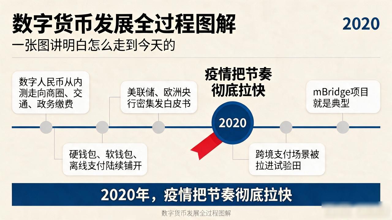 数字货币发展全过程图解,一张图讲明白怎么走到今天的